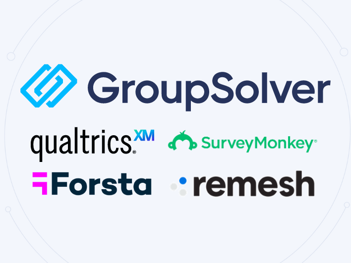 How does GroupSolver compare to Qualtrics, Survey Monkey, Remesh, and Forsta?