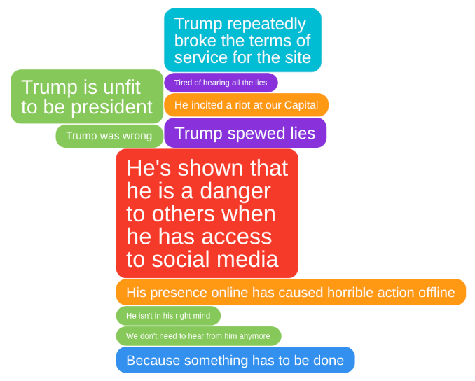 IdeaCloud™ about why support Trump twitter ban