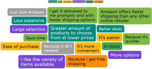 Why do you prefer to buy these products on Amazon as opposed to other online retailers? AI Open End